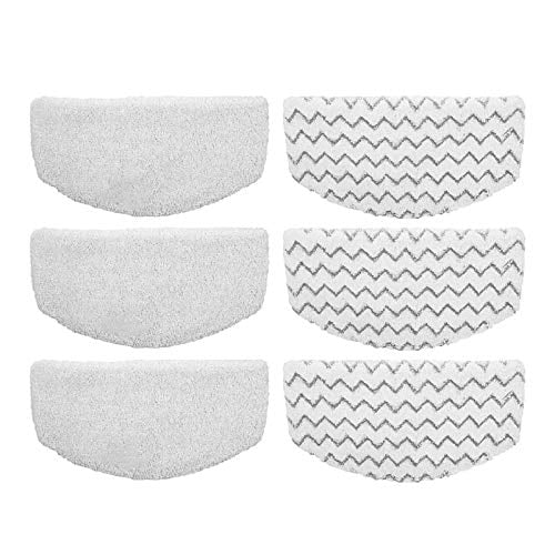 Models 19402 19404 19408 1940A 1940Q 1940T 1940W 2 Packs 6 Pack Bissell Washable Microfiber Steam Mop Pads Replacement for Bissell Powerfresh Steam Mop 1940 1440 1544 1806 2075 Series
